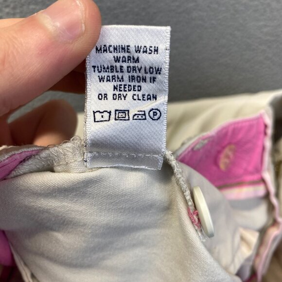 Lilly Pulitzer Women's Capri Pants Size 8 Beige Main Line Fit,PocketsWide Leg - Picture 8 of 10